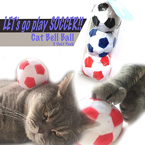BALLMIE Hundespielzeugbälle für Katzen und Hunde und Katzen, Fußballbälle für Hunde und Katzen, Weltmeisterschaft FIFA Olympische Spiele von BALLMIE
