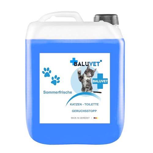 BALUVET Katzentoiletten-Geruchsentferner, Sommerfrische Duft, 5L, Made in Germany BALUVET Katzentoiletten-Geruchsentferner, Sommerfrische Duft, 5L, Made in Germany von BALUVET