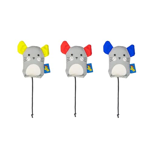 BAM! Katzenminze Katzenspielzeug - Maus-förmiges Spielzeug für Innen- und Außenbereich, gefüllt mit starker Katzenminze, 3 Stück BAM! Katzenminze Katzenspielzeug - Maus-förmiges Spielzeug für Innen- und Außenbereich, gefüllt mit starker Katzenminze, 3 Stück von BAM!