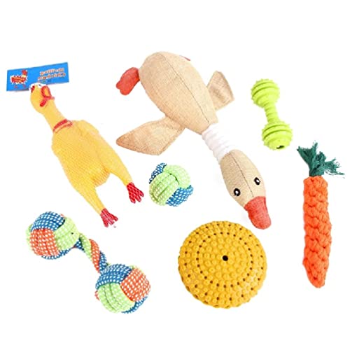 BANAN Dog Rope Dog Squeak Toy Dog Tossing Toy Dog Frisbees Dog Chew Toy Dog Plushs Toy Interactived Dog Toy Aggressive Chewer Squeak toy for aggressive chewers von BANAN
