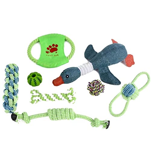 BANAN Dog Rope Dog Squeak Toy Dog Tossing Toy Dog Frisbees Dog Chew Toy Dog Plushs Toy Interactived Dog Toy Aggressive Chewer Squeak toy for aggressive chewers von BANAN