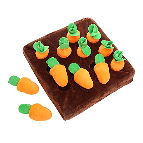 BANAN Weiches realistisches Gemüse für kreatives Haustier Plüschtier gefüllte Pflanze Karotte interaktives Hundespielzeug Schnüffeln Verstecken Lebensmittelspielzeug für Kit von BANAN