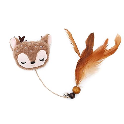 Cat Tassel Toy Chase Teaser with Bells Interactive Catcher Teaser Kitten Chase Toy for Cat Lovers interactive cat von BANAN