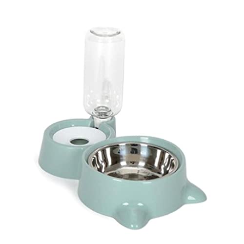 Futternapf-Set Hunde Edelstahlnapf Wassernapf automatischer Wasserflaschenspender zu reinigen automatischer Futterspender Wasserspender Hunde Wasserfutternapf-Spender-Set von BANAN