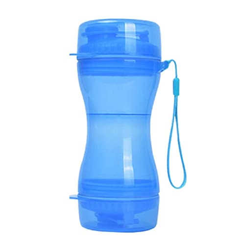 Hunde-Wasserflasche, tragbar, 330 ml, Haustier-Reise-Wasserspender mit 280 ml Futternapf zum Spazierengehen, auslaufsicher für Katzen und Welpen, Hundewasserflaschen, Spender, tragbarer Napf und von BANAN