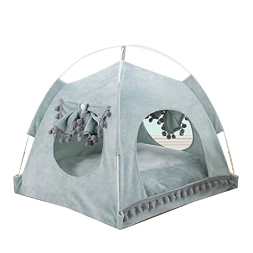 Katzenbett Indoor-Katzen, kleines Hundebett, Welpen, Zeltbett, atmungsaktive Höhle, abnehmbares 2-seitiges Kissen von BANAN