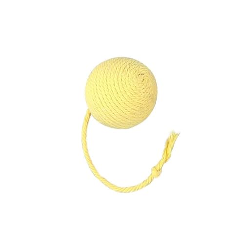 Kitten Toy Interactive Toy Funny Teaser Self-playing Sisal Squeaky Toy Scratcher Toy sisal ball toy von BANAN