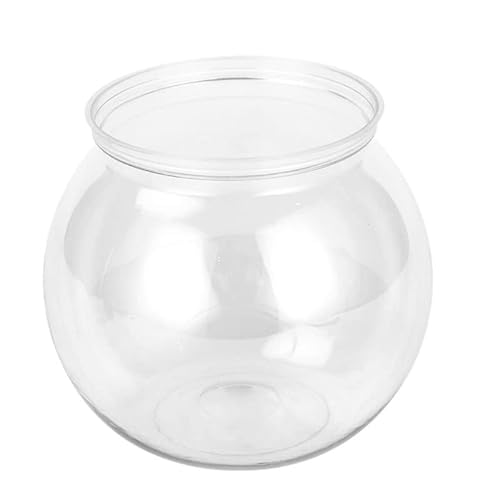 Plastics Round Aquarium Unbreakable Crystal-Clear Fish Bowls for Small Fish 4 Sizes Vases for Candy Ornament Holder plastics bowls ivy bowls plastics clear round fish bowl von BANAN