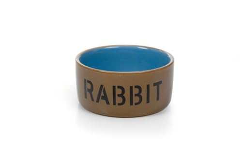 Beeztees 801482 Keramiknapf für Kaninchen - Rabbit, 11.5 cm, beige / blau Beeztees 801482 Keramiknapf für Kaninchen - Rabbit, 11.5 cm, beige / blau von BANGBANGSING