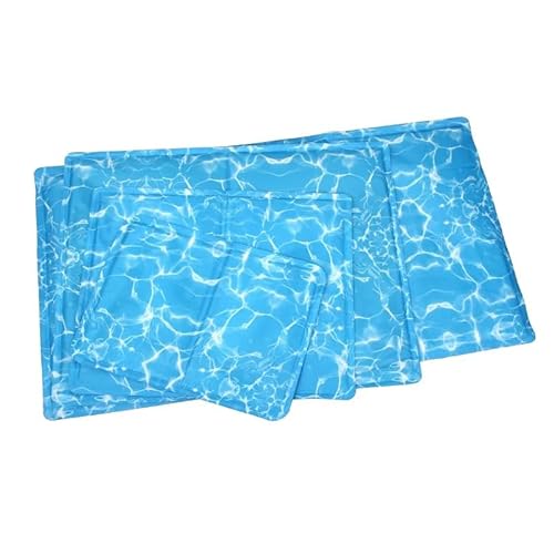 BANGHA Kühlmatte Hund,Kühlmatte für Hunde Haustier-Kühlkissen for Hunde und Katzen, Sommer-Schwamm-Kühlzubehör, Haustier-Kühlmatte, Kissen(Water,5065cm(oppBag)) von BANGHA