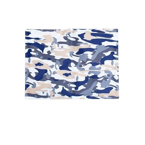BANGHA Kühlmatte Hund,Kühlmatte für Hunde Sommer-Haustier-Eismatte, grifffestes Kühlgelkissen, Katzenkühlung Plus wasserfreie Matte(Camouflage,L) von BANGHA