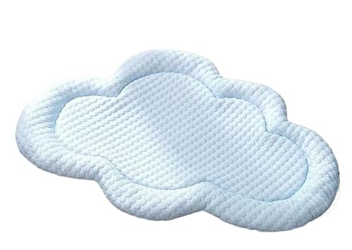 BANGHA Kühlmatte Hund,Kühlmatte für Hunde Summer Cooling Pet Cat Bed Cushion Ice Pad Dog Sleeping Cloud Shape Mat for Puppy Dogs Pet Kennel Quality Cool Blue Mat(Blue,M) von BANGHA