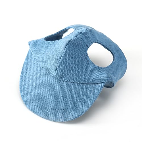 Hundemütze,Hunde Cappy 2 stücke Pet Gehen Visier Hut Mode Hund Hut Dekoration Foto Welpen Hut Hunde Kostüm(Light Blue,Samll) von BANGHA