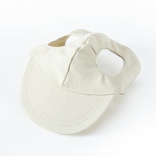 Hundemütze,Hunde Cappy 2 stücke Pet Gehen Visier Hut Mode Hund Hut Dekoration Foto Welpen Hut Hunde Kostüm(White,L) von BANGHA