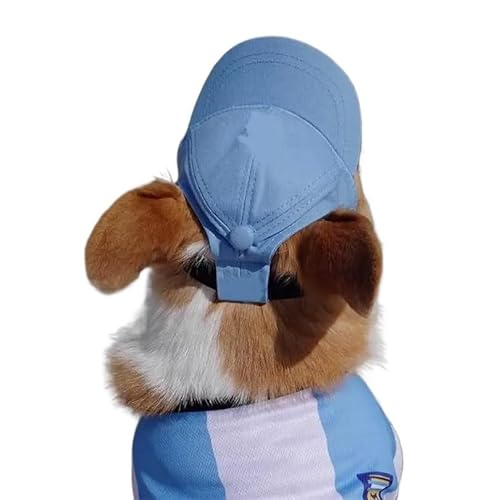 Hundemütze,Hunde Cappy Haustiermütze, Hundemütze, Baseballmütze, Sommer-Canvas-Hundekappe, nur for kleine Hunde, Outdoor-Zubehör, Outdoor, Wandern, Sport(NLS,Medium for Neck 32-35.5CM) von BANGHA
