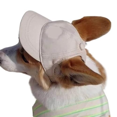 Hundemütze,Hunde Cappy Haustiermütze, Hundemütze, Baseballmütze, Sommer-Canvas-Hundekappe, nur for kleine Hunde, Outdoor-Zubehör, Outdoor, Wandern, Sport(XS,X Large for Neck35-38.5CM) von BANGHA