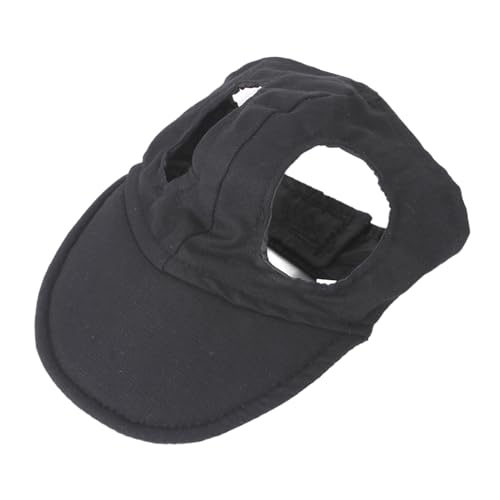 Hundemütze,Hunde Cappy Katzenmütze Hübsche Hunde-Schirmmütze Haustier-Katzen-Baseballmütze Ornament-Mütze Attraktive Baseballkappe Zubehör(Black,M) von BANGHA