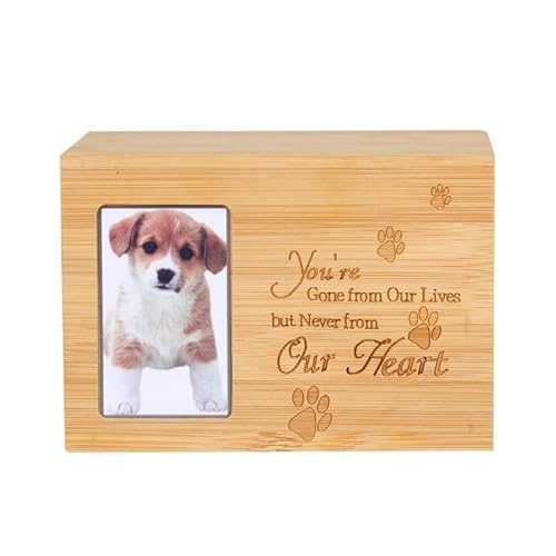 Urne Hund,Urne Katze Haustierurnen for Hundeasche, Elegante, verschenkbare Gedenkbox for Haustiere mit Bilderrahmen, sichere hölzerne Andenken-Einäscherungsurne for Haustiere Urne Hund,Urne Katze Haustierurnen for Hundeasche, Elegante, verschenkbare Gedenkbox for Haustiere mit Bilderrahmen, sichere hölzerne Andenken-Einäscherungsurne for Haustiere von BANGHA