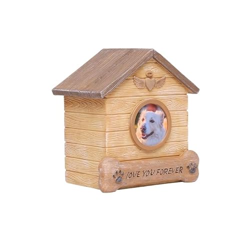 Urne Hund,Urne Katze Nachahmung Holz Harz Katze Hund Urne Können Setzen Fotos Pet Home Memorial Warm Guard Pet Beerdigung Lieferungen(Puppies) von BANGHA