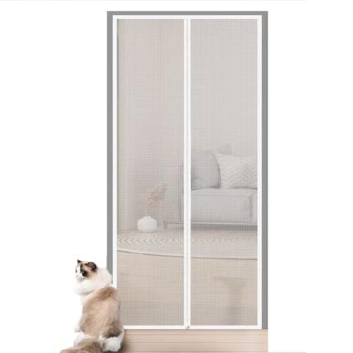 BANTASE Fliegengitter for Haustiere, 100 × 210 cm, Verstärkt, Verdicktes Haustiertür-Netz, Reißverschlusstür, Tür-Fliegengitter for Haustier-Wohnzimmertüren(80x200cm) von BANTASE