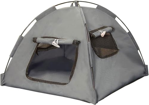 BANTASE Haustierzelt, Höhlenbett, Kühlmatte for Kleine Und Mittelgroße Katzen, Haustiere, Hunde, Warme, Kuschelige Katzenbetten(F,X-Large) von BANTASE