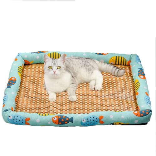 BANTASE Kühlmatte for Hunde, 50 * 40 cm Kühlmatte Hund, Kühldecke for Hunde, Kühlmatte Katze, Kühldecke for Katzen Selbstkühlendes Kissen, Hundekühldecke Bietet Kühlung for Hunde Und Katzen(D,XL) BANTASE Kühlmatte for Hunde, 50 * 40 cm Kühlmatte Hund, Kühldecke for Hunde, Kühlmatte Katze, Kühldecke for Katzen Selbstkühlendes Kissen, Hundekühldecke Bietet Kühlung for Hunde Und Katzen(D,XL) von BANTASE
