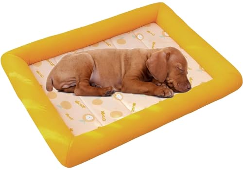 BANTASE Kühlmatte for Hunde, Mittelgroß, 52 X 42 cm, Kühlmatte for Hunde, Langlebige Kühlmatte for Haustiere for Hunde Und Katzen(Color:Orange,Size:S) von BANTASE