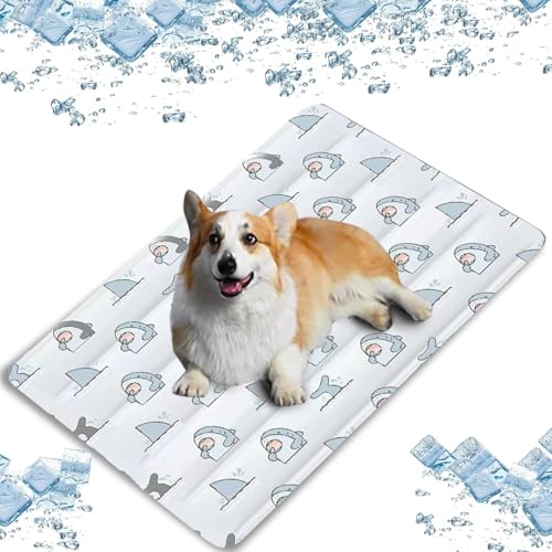 BANTASE Kühlmatte for Katzen, 45 X 60 cm – Selbstkühlendes Pad for Hunde Und Katzen, Druckaktivierte Kühlmatte for Haustiere for Zwinger(C,Large) von BANTASE