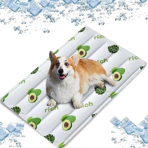 BANTASE Kühlmatte for Katzen, Haustier-Kühlmatte, Selbstkühlendes Pad for Hunde Und Katzen, Haustier-Kühlmatte for Kisten, Zwinger(F,Medium) von BANTASE