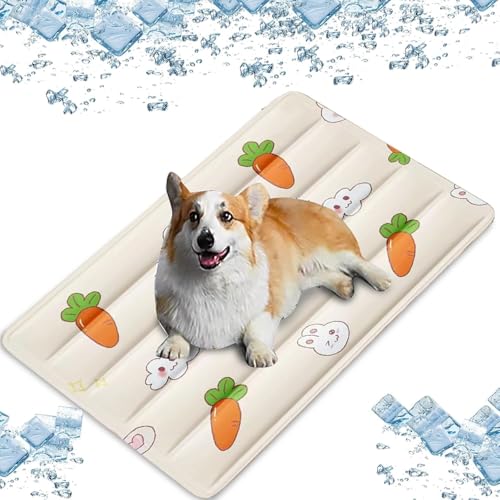 BANTASE Kühlmatte for Katzen, Langlebige Kühlmatte for Haustiere for Hunde Und Katzen, Selbstkühlendes Pad, Kratzfest for Kleine(A,Large) von BANTASE