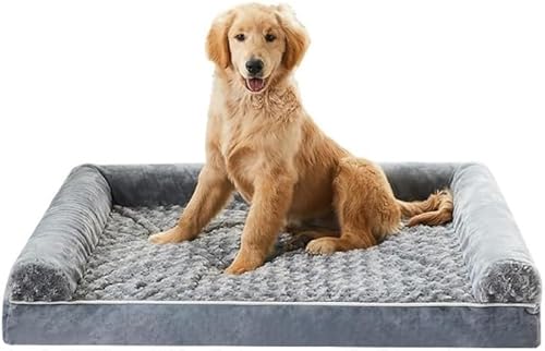 BANTASE Orthopädische Hundebetten for Extra Große Hunde, Wasserdichtes Haustierbett Aus Memory-Schaum, Rutschfestes Und Eierkartonförmiges(XX-Large) von BANTASE