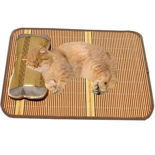 Haustiermatte Atmungsaktive Kühlmatte For Haustiere Bambus-Haustiermatte Hundekühlmatten For Schlafen Selbstkühlende Haustierunterlage Hunde Chill Pad Haustiere Welpen Kühle Haustiermatte Trainingsmat von BANTASE