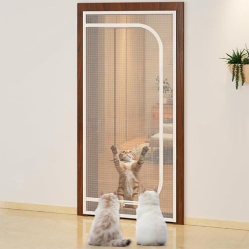 Katzen-Fliegengitter, 90 X 200 Cm, Verdicktes, Strapazierfähiges Haustier-Fliegengitter For Hunde Und Katzen, Trenngitter Aus Netzgewebe For Wohnzimmer, Küche Und Schlafzimmer, Katzentürgitter Ohne En Katzen-Fliegengitter, 90 X 200 Cm, Verdicktes, Strapazierfähiges Haustier-Fliegengitter For Hunde Und Katzen, Trenngitter Aus Netzgewebe For Wohnzimmer, Küche Und Schlafzimmer, Katzentürgitter Ohne En von BANTASE