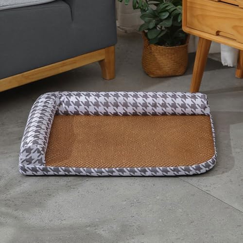 Kühlmatte For Hunde – Langlebige Kühlmatte For Haustiere Und Katzen, Selbstkühlendes, Ungiftiges Gel-Pad, Kratzfest, Eisdecke For Kleine Haustiere, Ideal, Um Hunde Und Katzen Im Sommer Kühl Zu Halten( von BANTASE