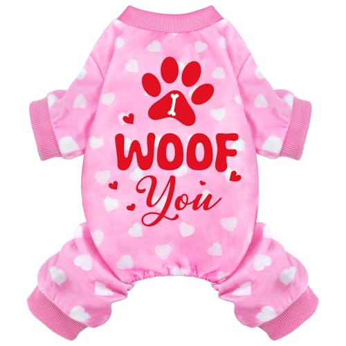 BAOBICUTE Valentinstagspyjama-Outfit für Hunde, weich, leicht, Samt, Winterkleidung für kleine, mittelgroße und große Haustiere, Hunde und Katzen BAOBICUTE Valentinstagspyjama-Outfit für Hunde, weich, leicht, Samt, Winterkleidung für kleine, mittelgroße und große Haustiere, Hunde und Katzen von BAOBICUTE