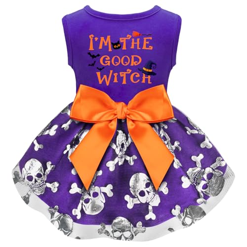 Hunde-Halloween-Kostüme, Hundekleider, Halloween-Kostüme für Hunde, lustiges Welpenkleid mit Schleife für kleine, große Hunde, Kürbis-Hexe, Fledermaus, Haustierkostüm, Halloween, Weihnachten (groß, Hunde-Halloween-Kostüme, Hundekleider, Halloween-Kostüme für Hunde, lustiges Welpenkleid mit Schleife für kleine, große Hunde, Kürbis-Hexe, Fledermaus, Haustierkostüm, Halloween, Weihnachten (groß, von BAOBICUTE