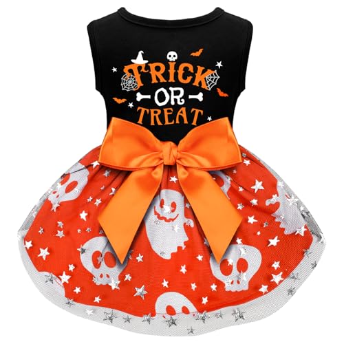 Hunde-Halloween-Kostüme, Hundekleider, Halloween-Kostüme für Hunde, lustiges Welpenkleid mit Schleife für kleine, große Hunde, Kürbis-Hexe, Fledermaus, Haustierkostüm, Halloween, Weihnachten (groß, Hunde-Halloween-Kostüme, Hundekleider, Halloween-Kostüme für Hunde, lustiges Welpenkleid mit Schleife für kleine, große Hunde, Kürbis-Hexe, Fledermaus, Haustierkostüm, Halloween, Weihnachten (groß, von BAOBICUTE