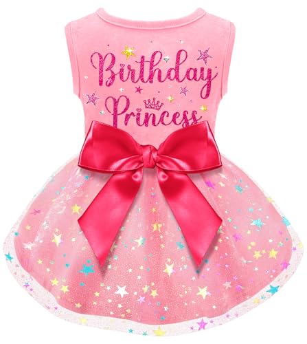 Hunde-Geburtstagskleid, Hundekleid mit Schleife, Tüll, Geburtstag, Prinzessin, Haustierkleidung für kleine, mittelgroße und große Hunde, Mädchen, Jungen, Katzen, Outfit Bekleidung Hunde-Geburtstagskleid, Hundekleid mit Schleife, Tüll, Geburtstag, Prinzessin, Haustierkleidung für kleine, mittelgroße und große Hunde, Mädchen, Jungen, Katzen, Outfit Bekleidung von BAOBICUTE