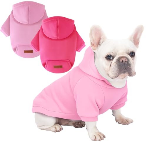 Hunde-Kapuzenpullover, Rosa und Rosa, Größe XL Hunde-Kapuzenpullover, Rosa und Rosa, Größe XL von BAOBICUTE