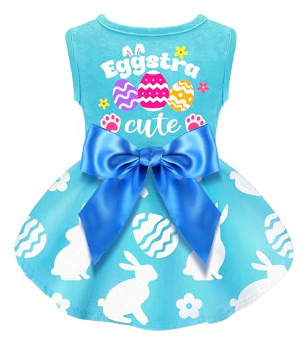 Hunde-Oster-Outfit, niedliches Oster-Hundekleid, Haseneier, Ostern, Hund, Katze, Kleidung, rosa Tüll, Haustierkleidung mit Schleife für kleine Hunde, Welpen, Katzen, Mädchen Hunde-Oster-Outfit, niedliches Oster-Hundekleid, Haseneier, Ostern, Hund, Katze, Kleidung, rosa Tüll, Haustierkleidung mit Schleife für kleine Hunde, Welpen, Katzen, Mädchen von BAOBICUTE