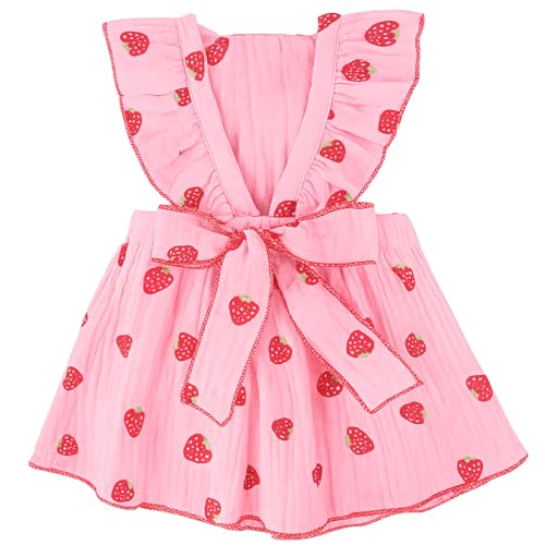 Hundekleid, Erdbeere, Größe L, Rosa von BAOBICUTE