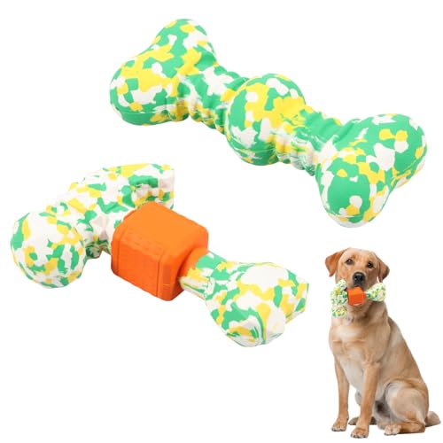 BAODBF 2 Stück Hunde Kauen Spielzeug Gummi,Kauspielzeug für Hunde,Kauknochen Hund 140×59×40mm,Kauspielzeug Hund für Stress Abbauen und Ängste Reduzieren von BAODBF