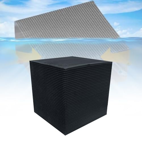 Baofu Eco-Aquarium Wassertrog Purifier Cube, Pferdetrog, Wasserreiniger, Würfel, ultrastarker Wasserfilter, Aktivkohle, Viehwasserreiniger, Würfel für Aquarium, Teiche, Aquariumwasser (1 Stück) von BAOFU