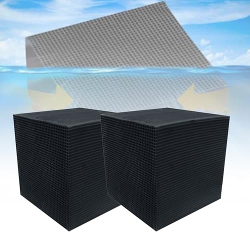 Baofu Eco-Aquarium Wassertrog Purifier Cube, Pferdetrog, Wasserreiniger, Würfel, ultrastarker Wasserfilter, Aktivkohle, Viehwasserreiniger, Würfel für Aquarium, Teiche, Aquariumwasser (2 Stück) von BAOFU
