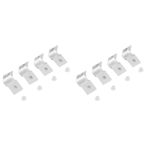 8 Stück Aquarium-Abdeckungshalterung, Edelstahl, Fischglas-Abdeckungsklammern, Fischdeckelhalter-Unterstützung (8 mm) von BAOFUYA