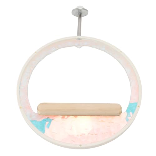 Acrylpapageien Circle Swing Barch, Exquisite Handwerkskunst Einfache Installation Raumsparung Vogelkäfig Hanging Swing Perch -Perch von BAOFUYA
