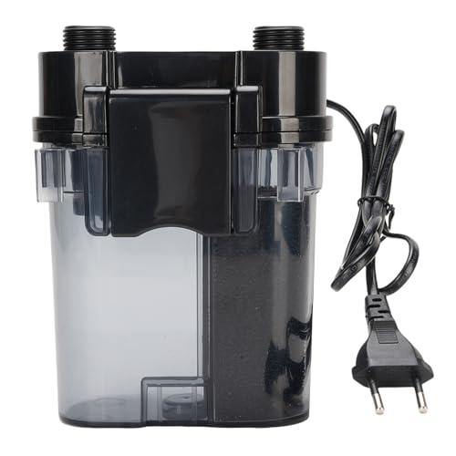BAOFUYA 4W 300L H Wandmontierter Aquariumluftströmungsfilter, Aquariumfiltrationssauerstoffzirkulationswasserpumpen für Aquarium (EU-Stecker 110-240V 220V) von BAOFUYA