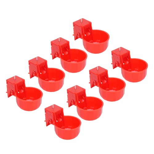 BAOFUYA 8pcs Abnehmbare Hühnerwasserbecher, kein Strom Erfordert Leicht zu Installieren und Aufzuräumen, Plastik -Hühnerwasser -Feederbecher für Bauernzubehör für Bauernhöfe BAOFUYA 8pcs Abnehmbare Hühnerwasserbecher, kein Strom Erfordert Leicht zu Installieren und Aufzuräumen, Plastik -Hühnerwasser -Feederbecher für Bauernzubehör für Bauernhöfe von BAOFUYA