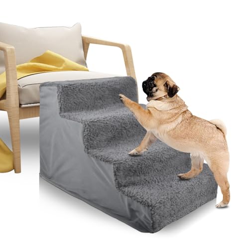 BAOFUYA Abnehmbare Hundetreppen, Leicht zu Reinigende Platzsparende Faltungsdesign Anti Slip Stable Waschküche Stufen Rampe für Bettcouchsofa von BAOFUYA