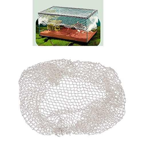 Aquarium Ausbruchsicheres Netz, Ausbruchsicheres Netz für Reptilienbecken, Aquarium-Siebnetz, Durchsichtiges Maschennetz, Terrariennetzabdeckung für Aquarienabdeckung (M) von BAOFUYA